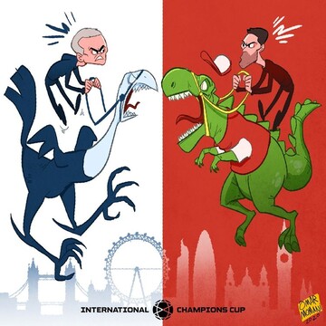 ببینید: دعوای خروس‌ها و دایناسورها در لندن!