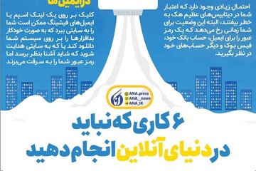 اینفوگرافیک | 6 کاری که نباید هیچوقت در دنیای مجازی انجام دهید