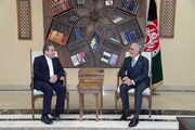دیدار عراقچی با رییس شورای عالی مصالحه‌ ملی افغانستان