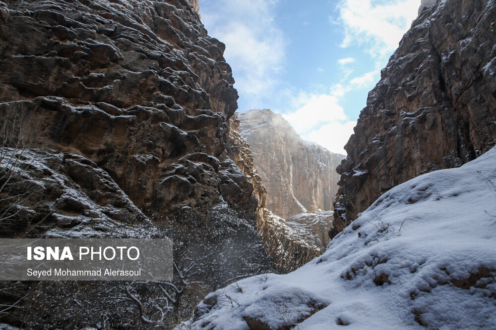 بارش برف در ییلاقات مشهد