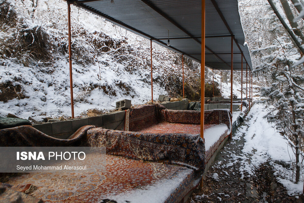 بارش برف در ییلاقات مشهد