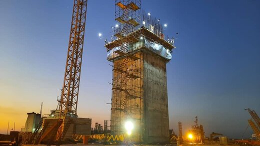 برج کنترل ترافیک دریایی بندرشهید رجایی ۲۰ درصد پیشرفت دارد