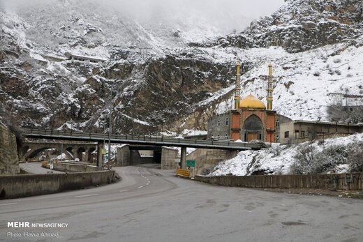 بارش برف پاییزی در« ورسک»