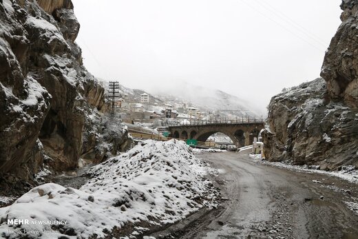 بارش برف پاییزی در« ورسک»