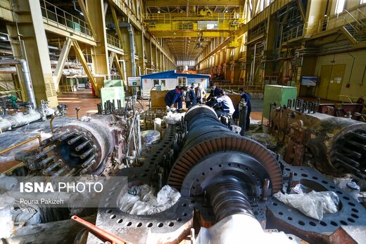 تعمیرات توربین نیروگاه برق مفتح همدان