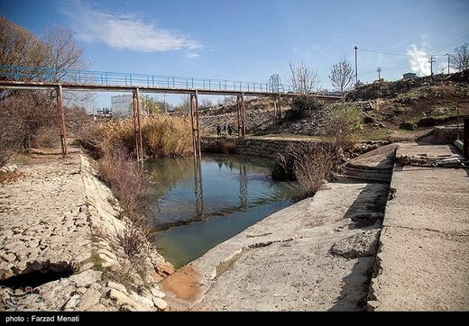 تلف شدن هزاران قطعه ماهی رودخانه راوند اسلام آباد غرب