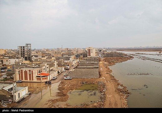 آبگرفتگی معابر در محله کیانشهر- اهواز