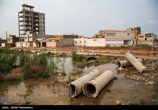 آبگرفتگی معابر در محله کیانشهر- اهواز