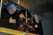 ببینید | نصب پلاکاردی از شهید سلیمانی و ابومهدی در بصره