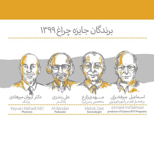 اسماعیل میرفخرایی، مهدی زارع، علی بندری و کیوان میرهادی؛ برگزیدگان پنجمین دوره جایزه چراغ 