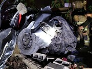 ببینید | لحظه مرگبار سرشاخ شدن پژو ۲۰۶ با خودروی سواری در جاده تبریز - اردبیل به علت خواب‌آلودگی