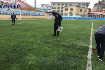 تصاویر | ورزشگاه وطنی قائم‌شهر زیر آب؛ مسابقه نساجی - پرسپولیس به تعویق می‌افتد؟