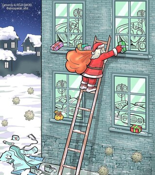 بچه‌ها امشب منتظر بابانوئل باشند! 