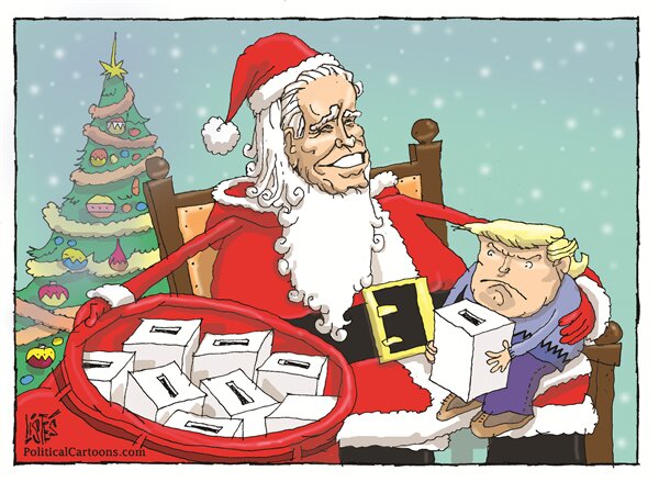 ببینید: بابانوئل هدیه‌اش به ترامپ رو پس می‌گیره!