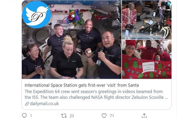 عکس | برگزاری کریسمس در ISS