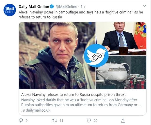 چهره مخالف پوتین به هشدار فدرال روسیه پاسخ داد: نمی‌آیم