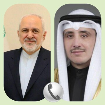 گفتگوی تلفنی وزیران خارجه ایران و کویت