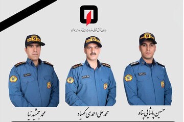 جان باختن همزمان سه آتش نشان همدانی در حادثه رانندگی
