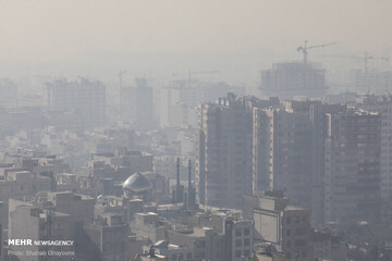 وزش باد نسبتا شدید در استان تهران/ آلودگی هوا در برخی از مناطق 