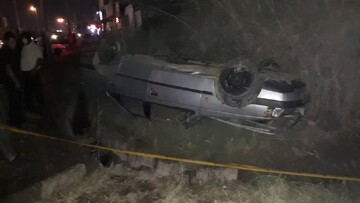 واژگونی خودرو در آبادان / غرق شدن فردی در رودخانه