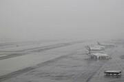 ببینید | تعطیلی فرودگاه مادرید اسپانیا به خاطر بارش سنگین برف