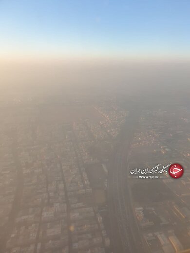 چتر آلودگی بر سر تهران