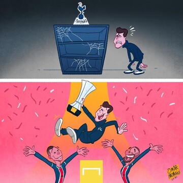 ببینید: وضعیت عجیب آقای مربی در تاتنهام و پاریسن ژرمن!