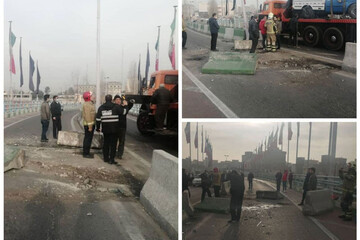 عکس | واژگونی خودرو در تهرانسر