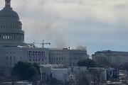 ببینید | آژیر خطر در واشینگتن؛ آتش‌سوزی در اطراف کنگره
