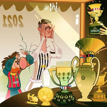 آرزوهای مسی و رونالدو در سال جدید را ببینید!