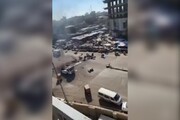 ببینید | فیلمی تلخ از لحظه وقوع انفجار دوم و مرگبار در بغداد
