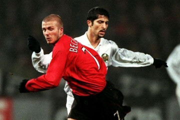 ببینید | تصویری معروف از درگیری مهرداد میناوند و دیوید بکهام