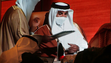 پیام شاه سعودی به امیر قطر