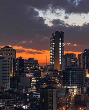 غروب دیدنی تهران