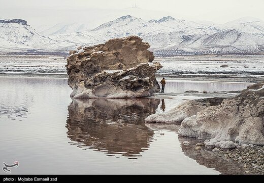 طبیعت زمستانی دریاچه ارومیه
