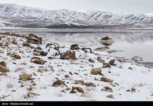 طبیعت زمستانی دریاچه ارومیه