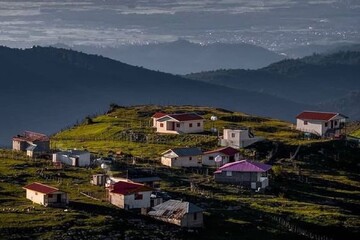 ببینید | نمای زیبایی از دریای خزر از ارتفاعات گیلان