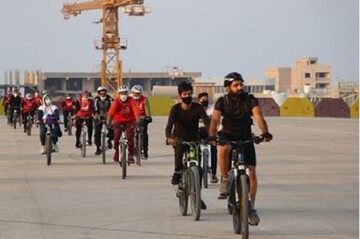 همایش دوچرخه سواری همگانی در قشم برگزار شد