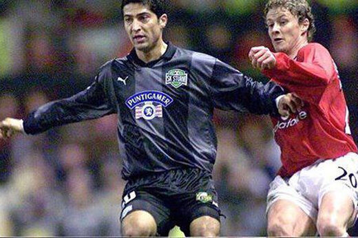 ببینید | خاطره بازی با مهرداد میناوند از بازی  منچستریونایتد 2-1 اشتورم گراتس 