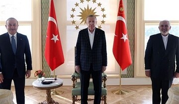 توئیت ظریف درباره دیدار با اردوغان:هم‌افزایی، تنها راه احیای ثبات در منطقه است/عکس