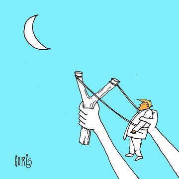 ببینید ترامپ سوت شد!