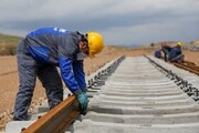 ریل گذاری ۴۹ کیلومتر از راه آهن همدان سنندج