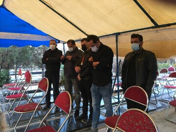 عکس های خاکسپاری علی انصاریان
