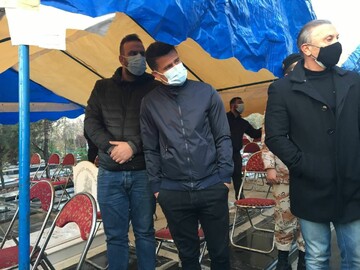 عکس های خاکسپاری علی انصاریان