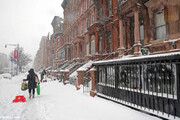 ببینید | برف بازی در نیویورک!