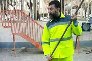 ببینید | تصویری دیده نشده از علی انصاریان با لباس پاکبان شهرداری