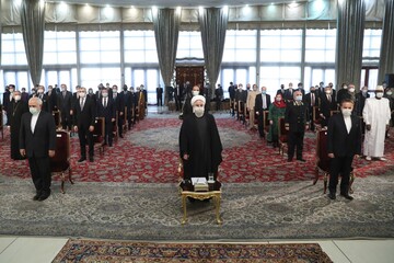 مراسم تبریک سفیران کشورها به رئیس جمهور به مناسبت سالگرد پیروزی انقلاب اسلامی
