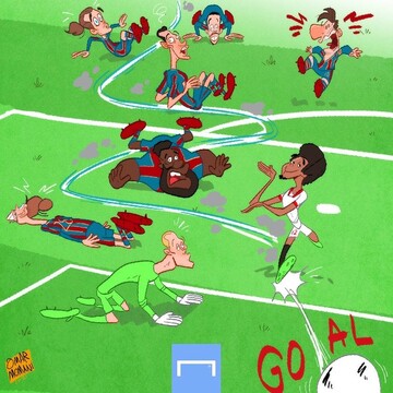 ببینید این پسر با بارسلونا چه کرد!