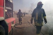 ببینید | کنترل نشت گاز سمی آمونیاک با اقدام به موقع آتش نشانان کاشان