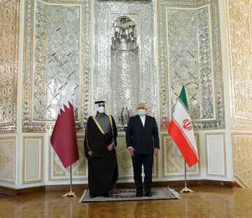 Zarif meets Qatari counterpart in Tehran